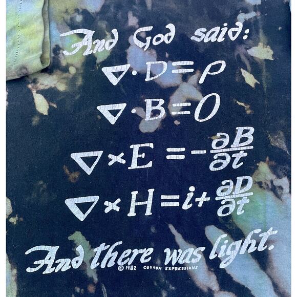 VTG FRUIT OF THE LOOM 80s Black Hole Shirt Short Sleeve Men Black Tie-Dye SZ. XL - Picture 4 of 5